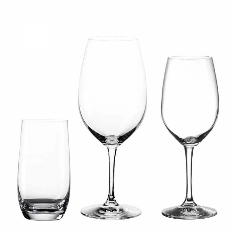 Lunasol - Štartovací set pohárov do domácnosti 18 ks - BENU BASIC PREMIUM Glas Lunasol (322042)