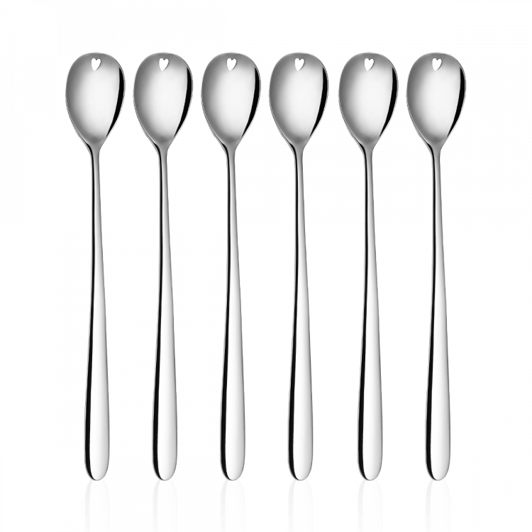 Sola - Latte lyžičky so srdiečkom 6 ks set - Love Cutlery (116606)