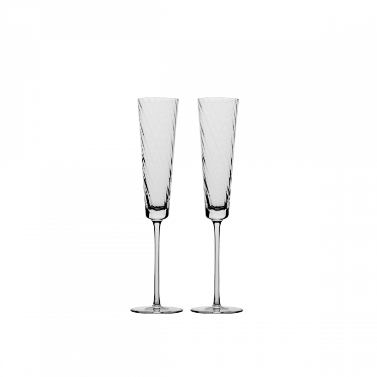 Lunasol - Poháre na šampanské 130 ml set 2 ks - Gaya Glas Premium (321722)