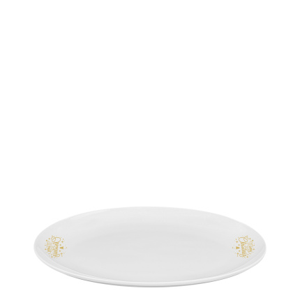 Servírovací tanier oválny 26 cm - Premium Platinum Line Merry Christmas