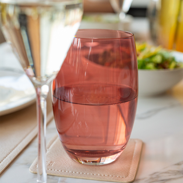 Poháre Tumbler červené 460 ml 6 ks - Optima Glas Lunasol