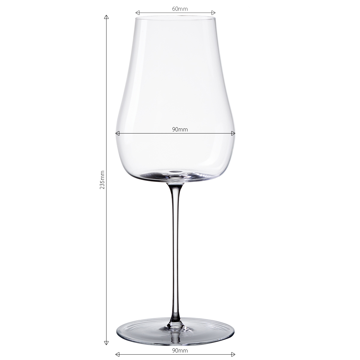 Poháre na biele víno 400 ml set 2 ks – Green Wave Platinum Line Lunasol II