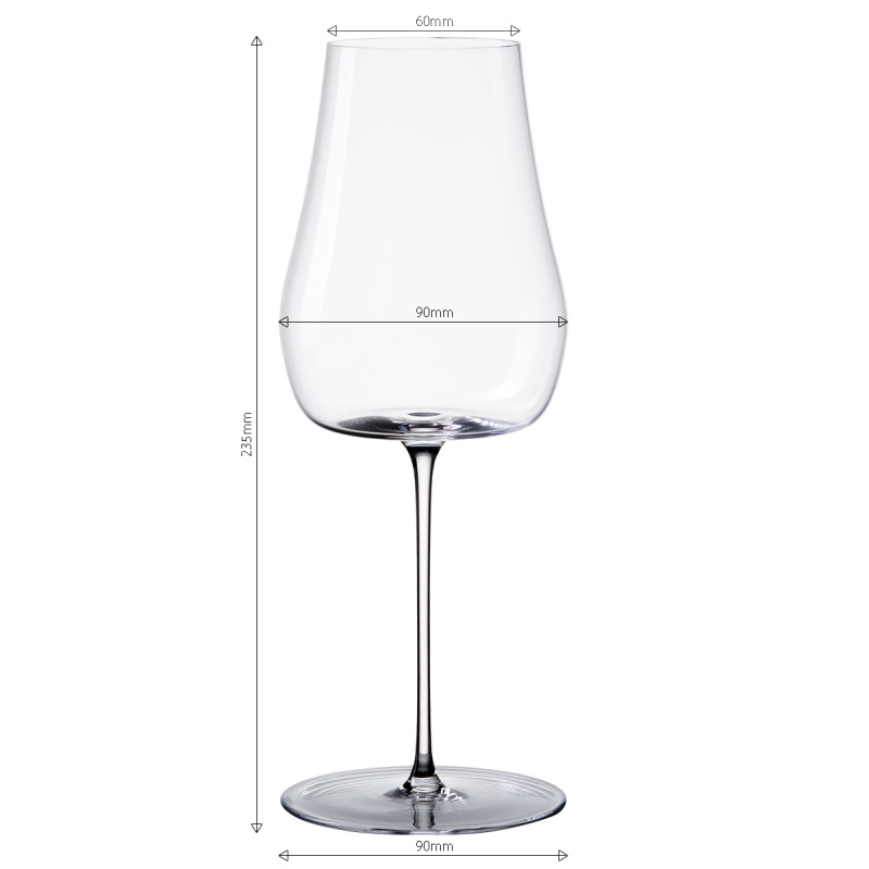Poháre na biele víno 400 ml set 2 ks – Green Wave Platinum Line Lunasol II