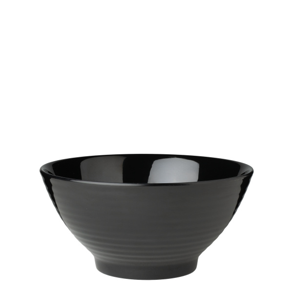 Miska čierna 20 cm melamín | Elements Flow
