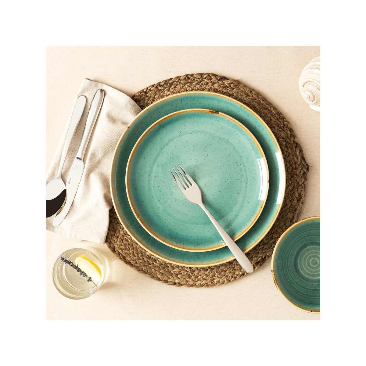 Porcelánový set 30 ks - Sand tyrkysový – Gaya