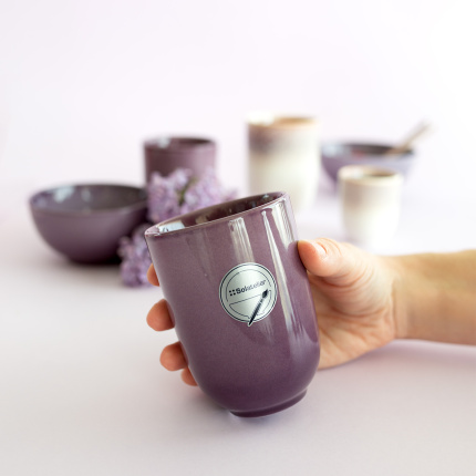 Šálka bez uška 300 ml | Gaya Solatelier Aubergine