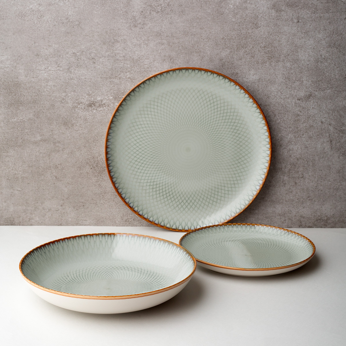 Tanier hlboký Coupe 23 cm set 4 ks - Elements Day Mandala