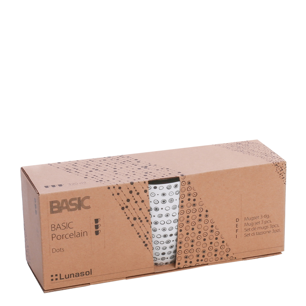 Šálka set 3 ks - Basic Dots