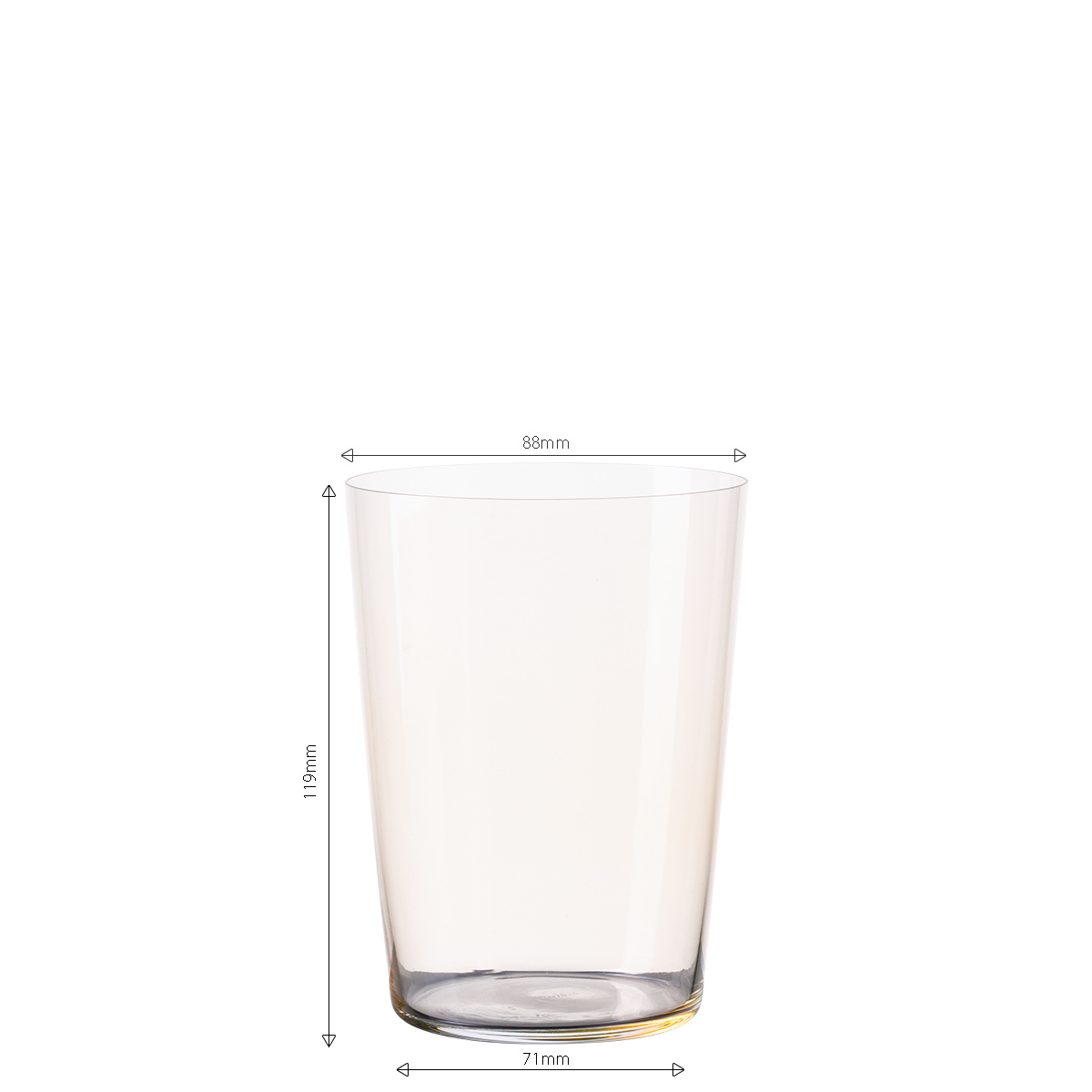 Poháre Tumbler béžové 515 ml set 6 ks – 21st Century Glas Lunasol META Glass