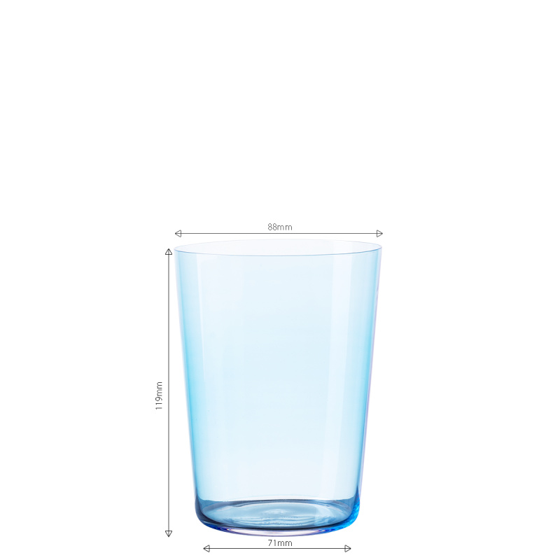 Poháre Tumbler modré 515 ml set 6 ks – 21st Century Glas Lunasol META Glass