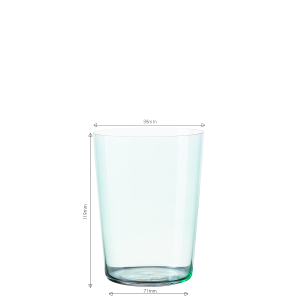 Poháre Tumbler zelené 515 ml set 6 ks – 21st Century Glas Lunasol META Glass