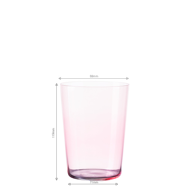 Poháre Tumbler červené 515 ml set 6 ks – 21st Century Glas Lunasol META Glass