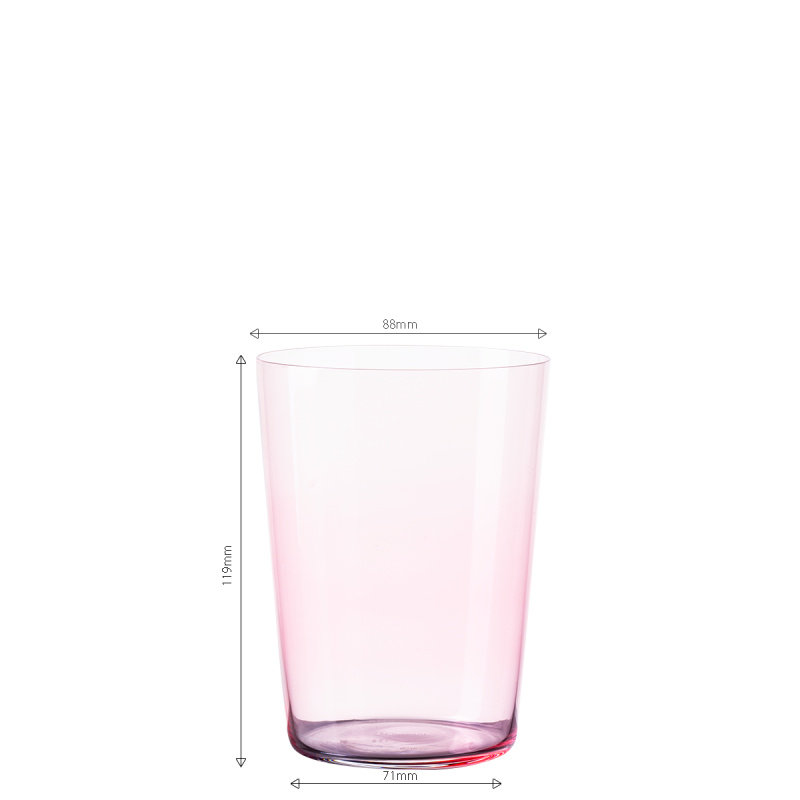 Poháre Tumbler červené 515 ml set 6 ks – 21st Century Glas Lunasol META Glass