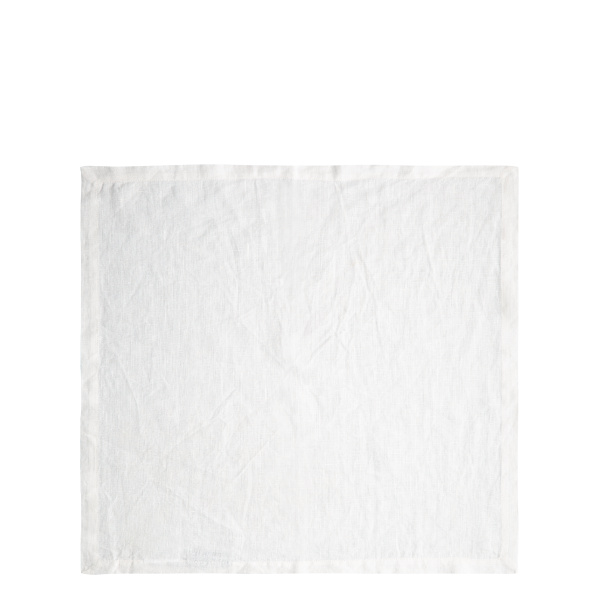 Biele ľanové obrúsky 50 x 50 cm 2 ks - Gaya Ambiente