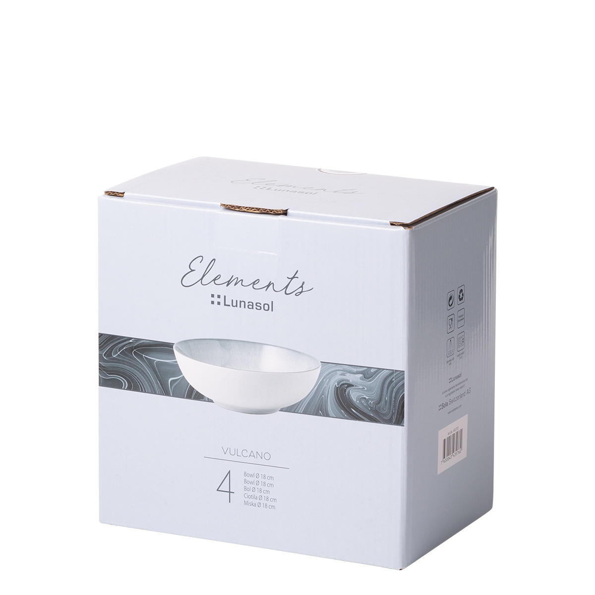 Miska 18 cm set 4 ks -  Elements Vulcano