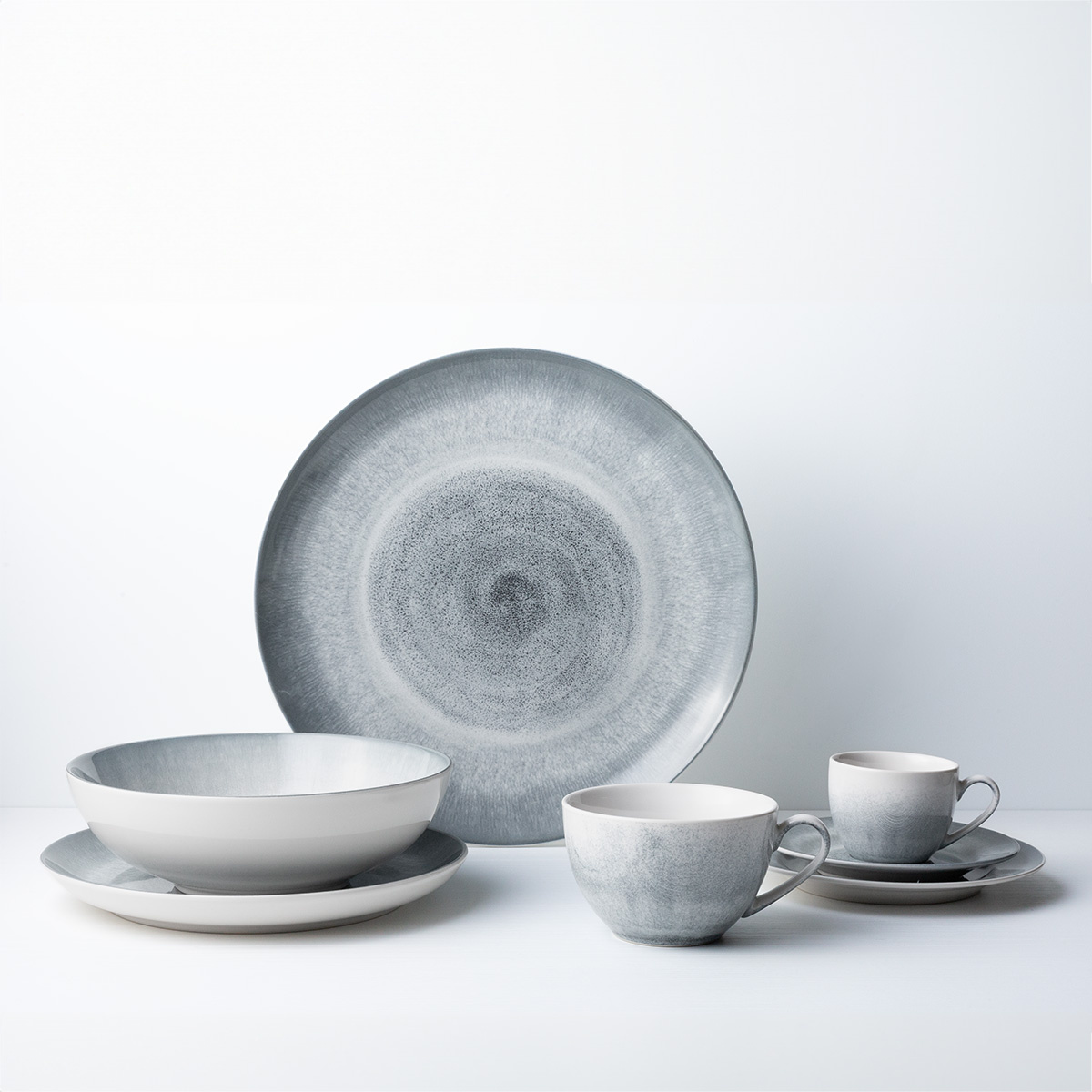 Set keramických tanierov 12 ks - Elements Vulcano