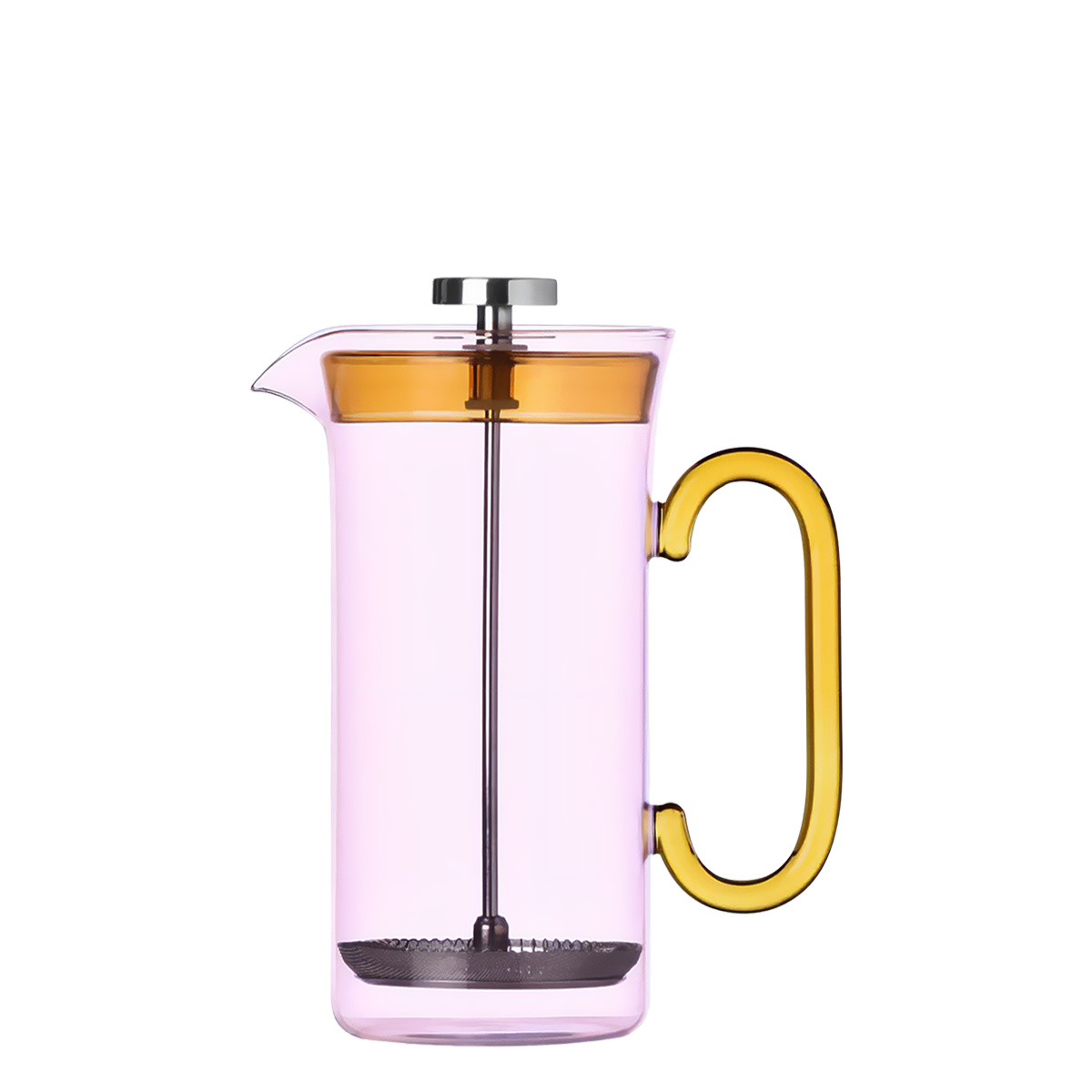 French Press veľká ružová 900 ml | Ichendorf