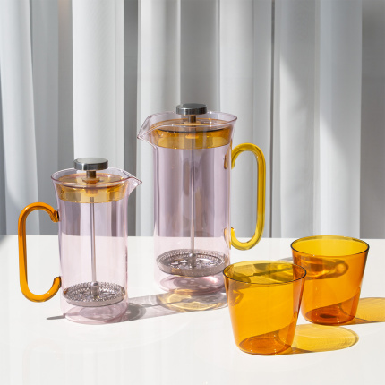 French Press veľká ružová 900 ml | Ichendorf