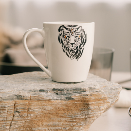 Šálka 360 ml Leopard | Flow Solatelier Africa