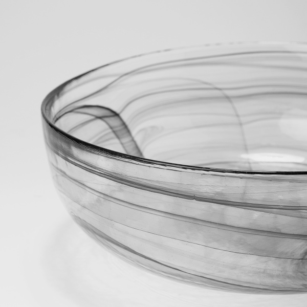 Miska čierna 21 cm - Elements Glass