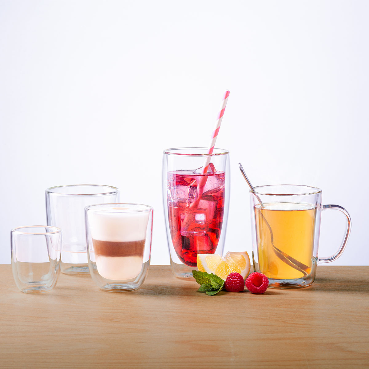 Pohár BASIC Glas Double Wall 250 ml - set 4 ks