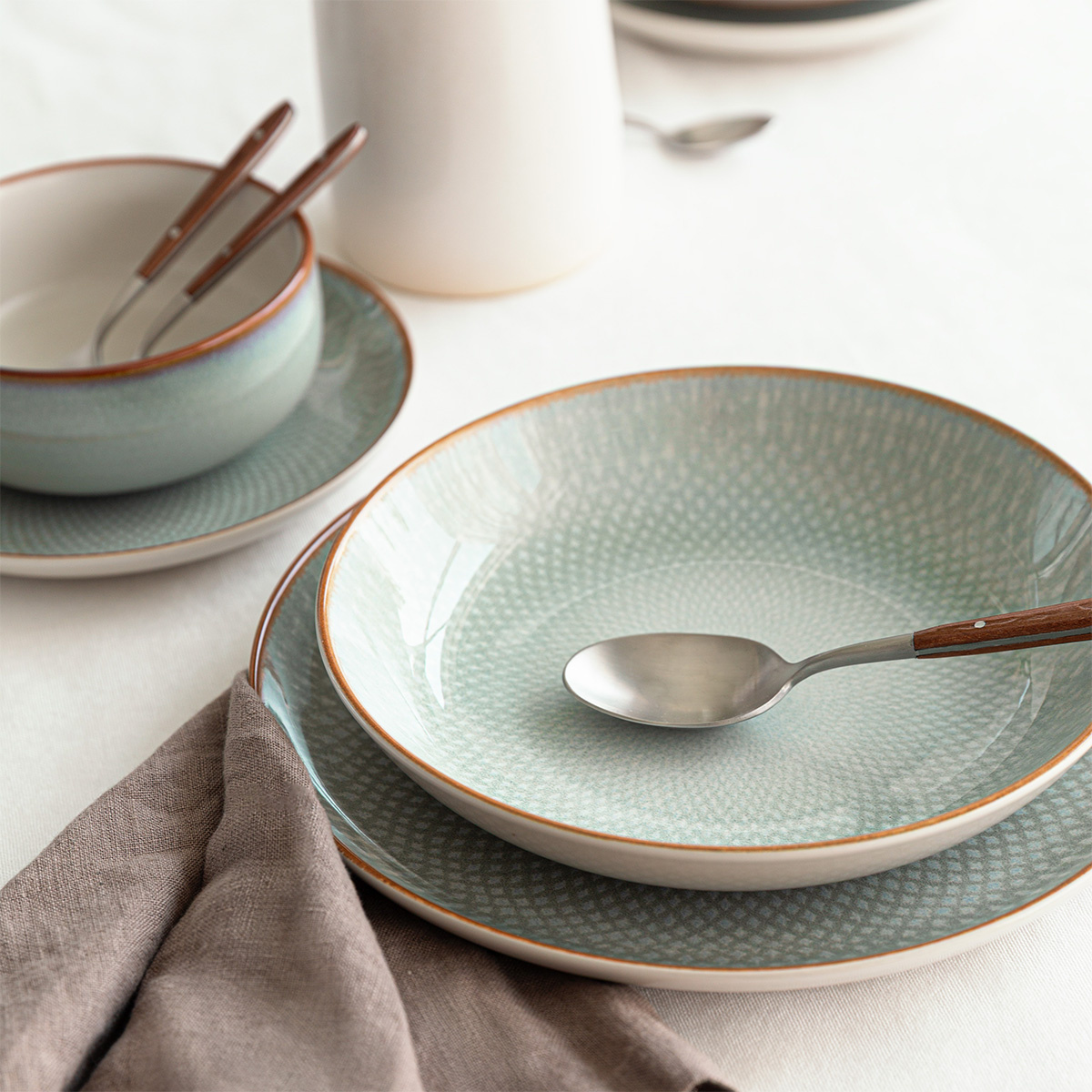 Tanier hlboký Coupe 23 cm set 4 ks - Elements Day Mandala