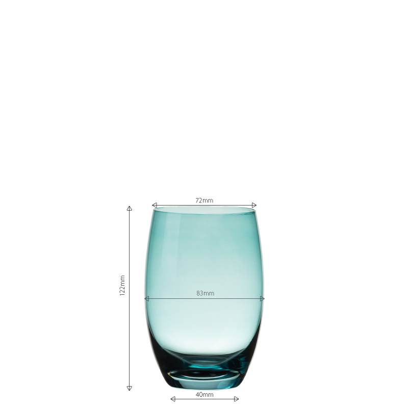 Poháre Tumbler tyrkysové 460 ml 6 ks - Optima Glas Lunasol
