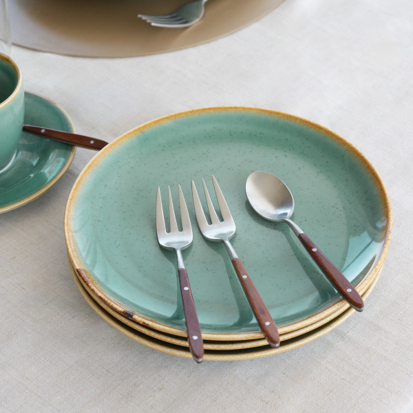 Porcelánový set 30 ks - Sand tyrkysový – Gaya