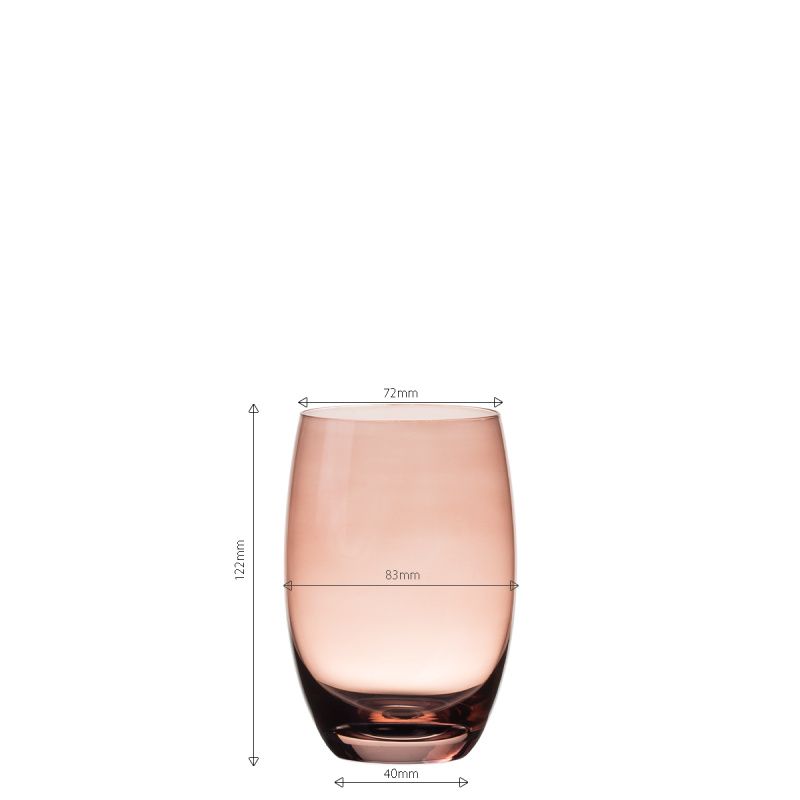 Poháre Tumbler burgundy 460 ml 6 ks - Optima Glas Lunasol