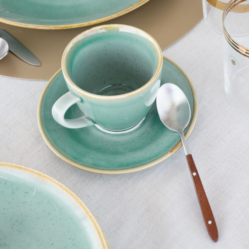 Porcelánový set 30 ks - Sand tyrkysový – Gaya