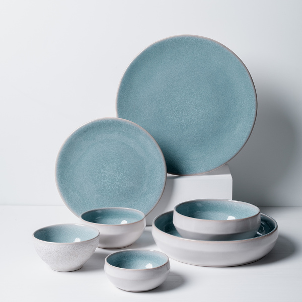 Set keramických tanierov 18 ks - Gaya Elements Glacial Ice North