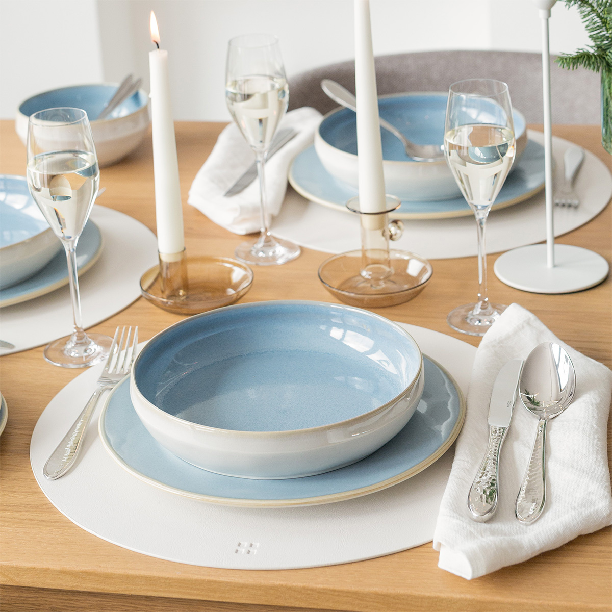 Tanier plytký Coupe 28 cm - Gaya Elements Glacial Ice North