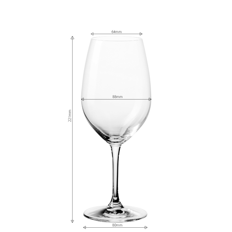 Poháre na biele víno 530 ml set 4 ks - Benu Glas Lunasol META Glass
