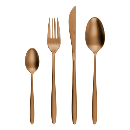 Príborový set 16 ks Vivo rose gold | Sola
