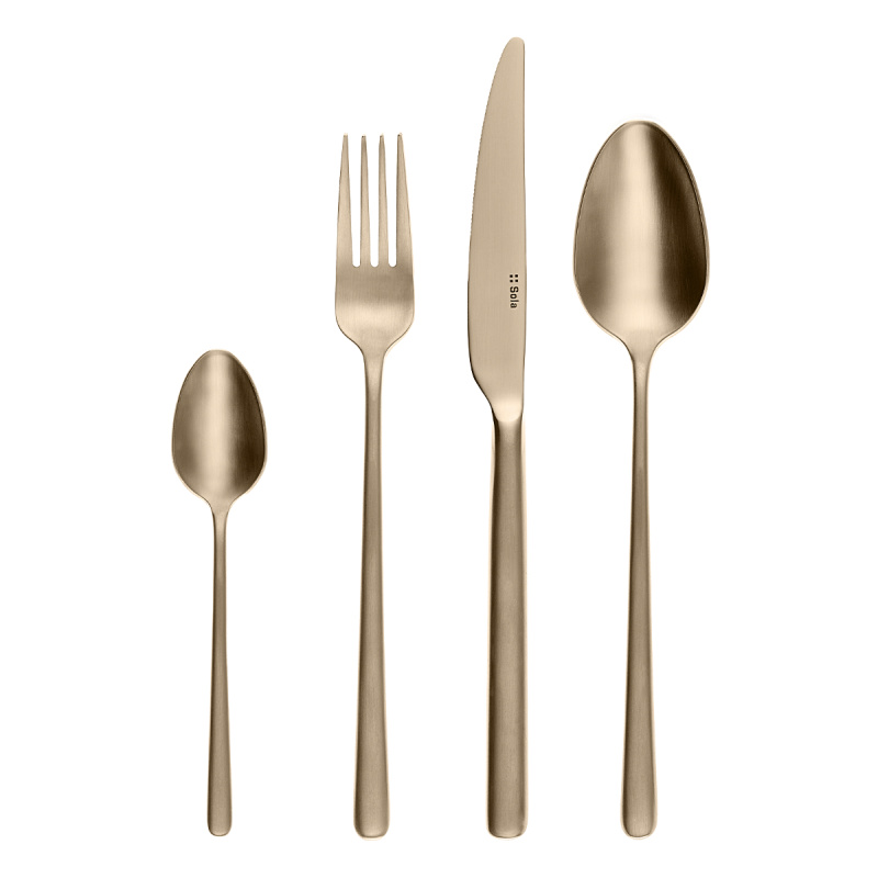 Príborový set 16 ks Calgary champagne | Sola