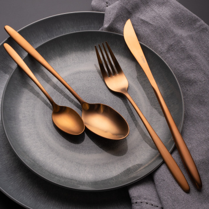 Príborový set 16 ks Vivo rose gold | Sola