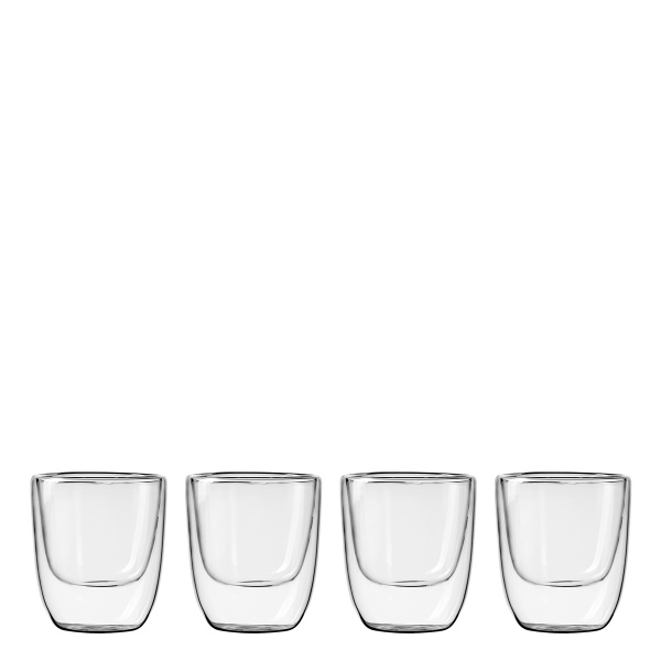 Pohár BASIC Glas Double Wall 250 ml - set 4 ks