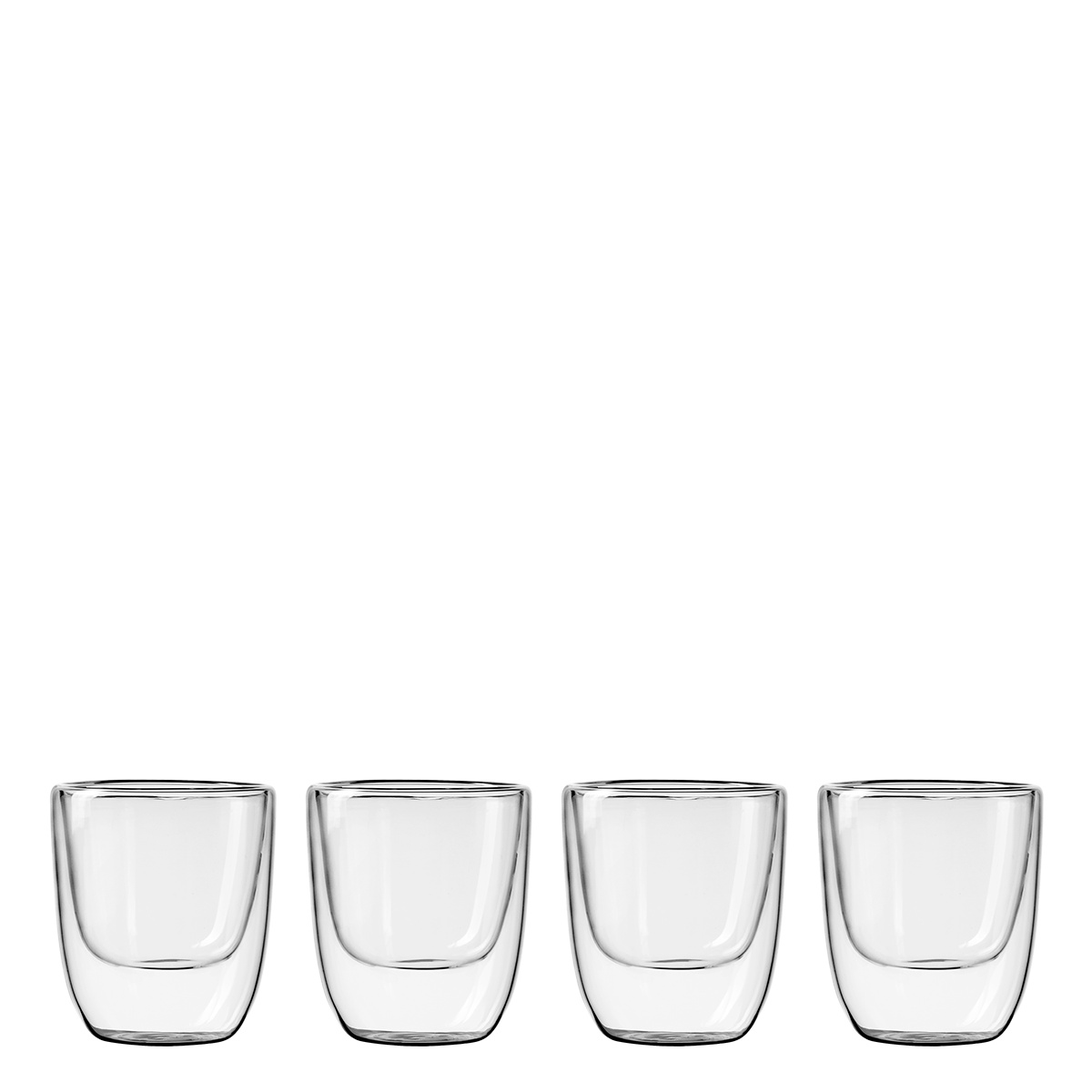 Pohár BASIC Glas Double Wall 250 ml - set 4 ks