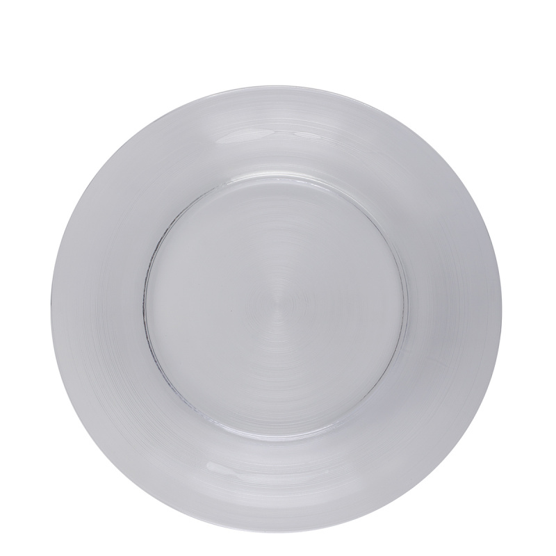 Tanier plytký 30 cm set 4 ks - Basic Chic Glas