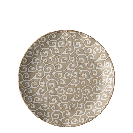 Plytký tanier Wavy 25 cm | Levante Pearl