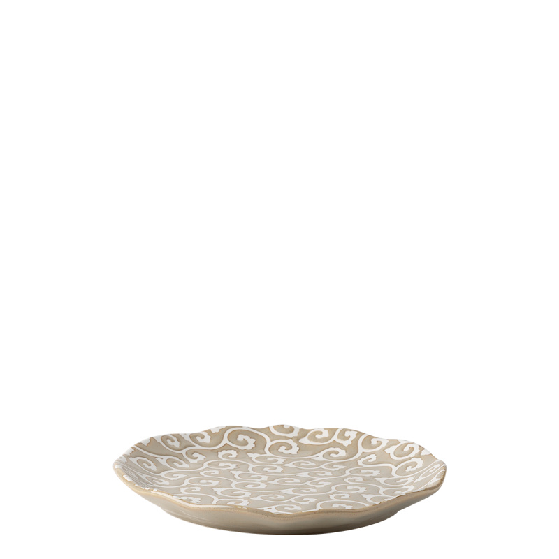 Plytký tanier Wavy 20,5 cm | Levante Pearl