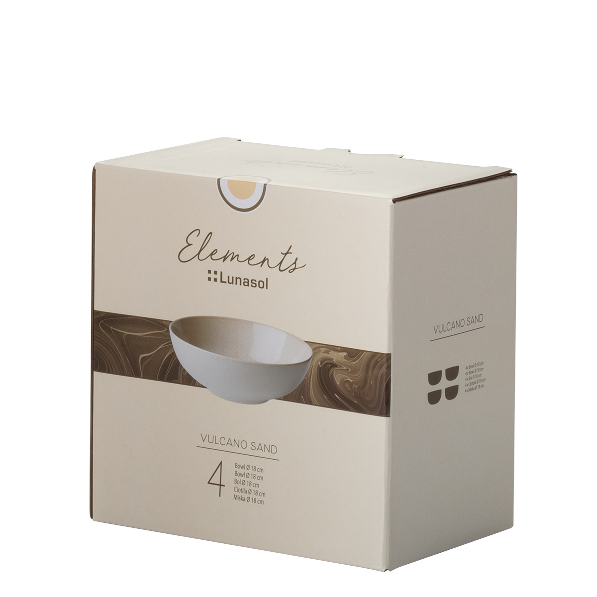 Set misiek 4 ks | Elements Vulcano Sand