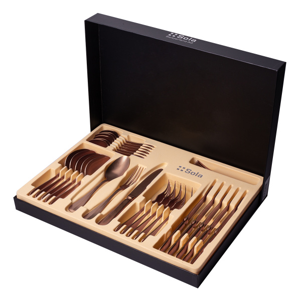 Príborový set 24 ks - Baguette Vintage medený