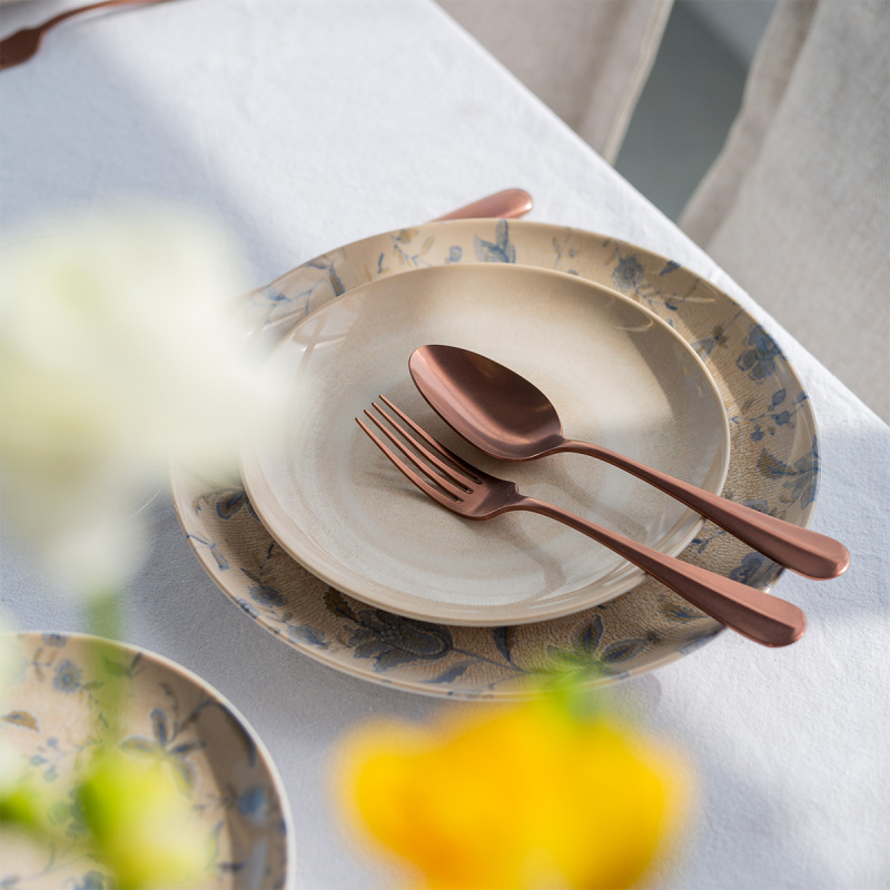 Príborový set 24 ks - Baguette Vintage medený