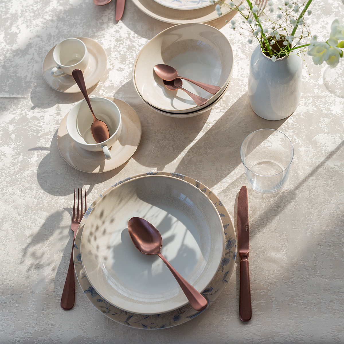 Príborový set 24 ks - Baguette Vintage medený
