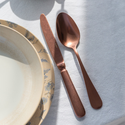Príborový set 24 ks - Baguette Vintage medený