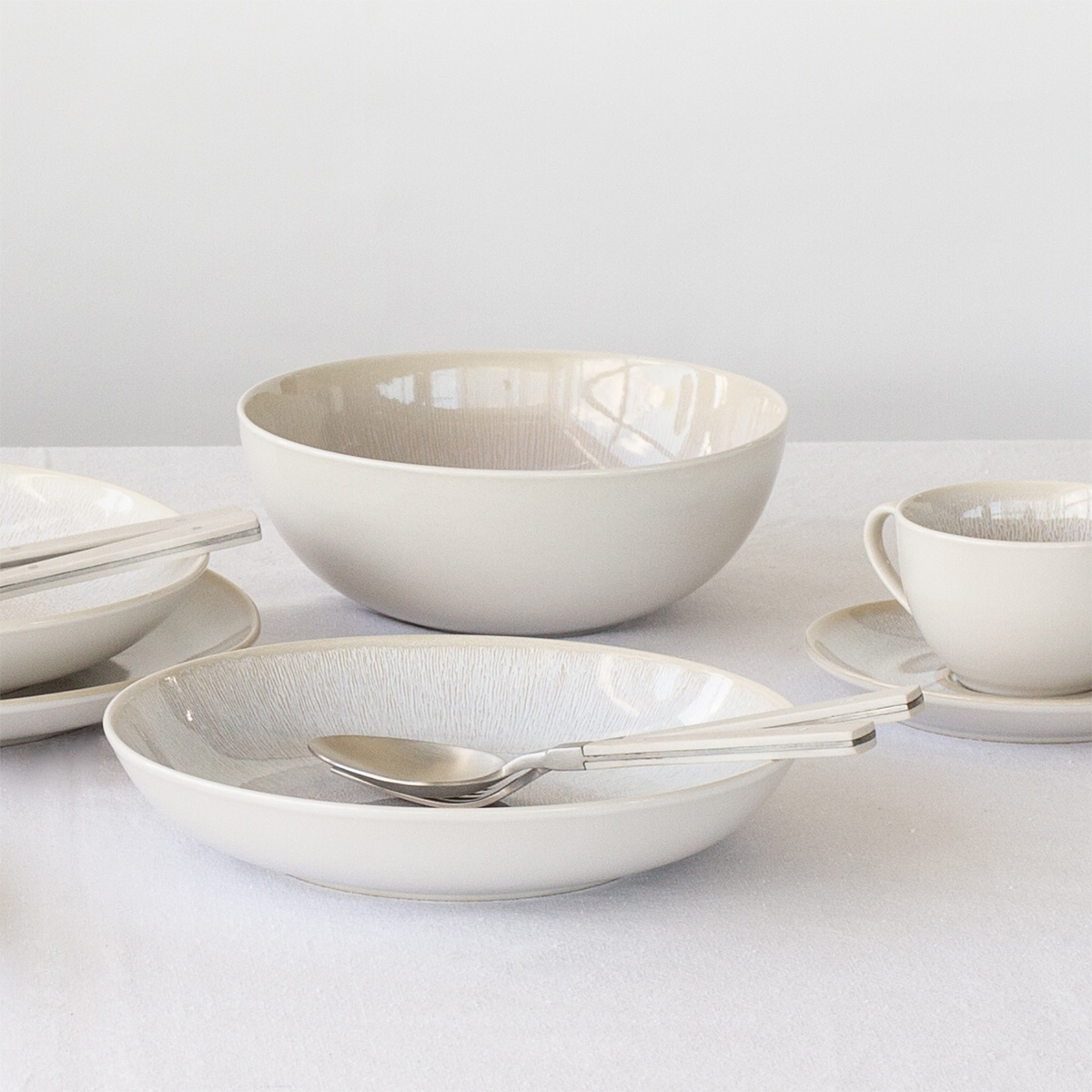 Hlboký tanier, okrúhly, Coupe, 23 cm, 4-dielna sada, Elements North