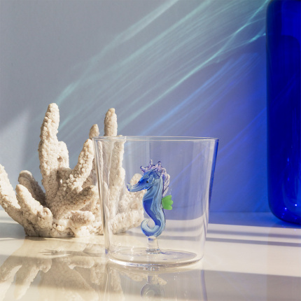 Pohár s modrým morským koníkom | Ichendorf