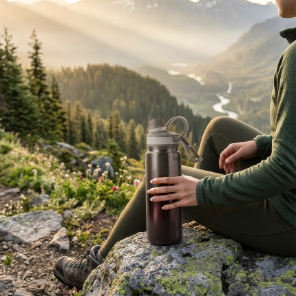 Fľaša 850 ml ombre červená | to Go Lusol