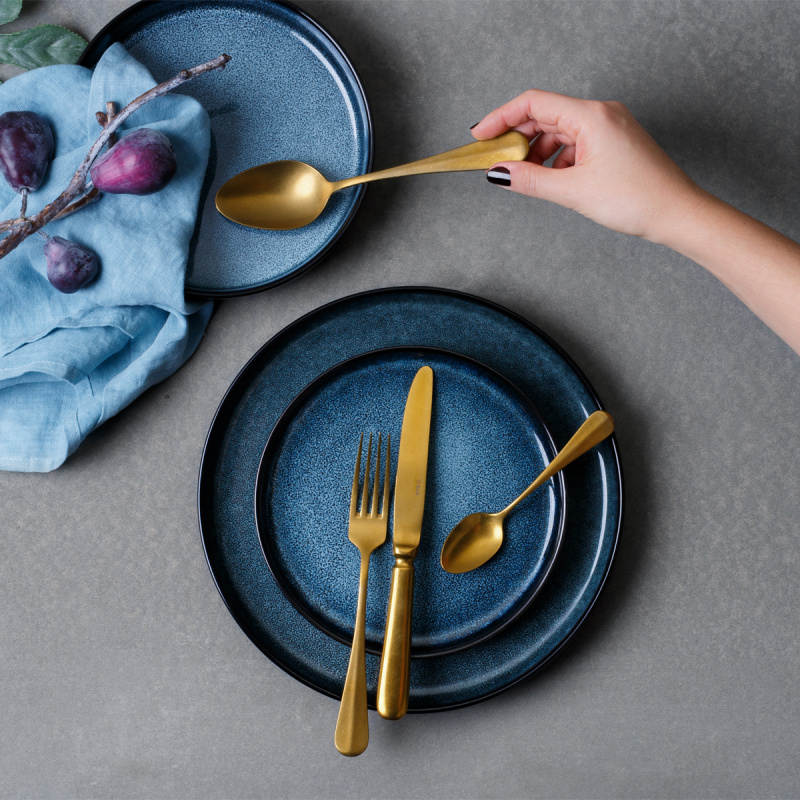 Príborový set 30 ks | Baguette Vintage Gold